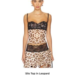 Leopard Print Lace Chemise